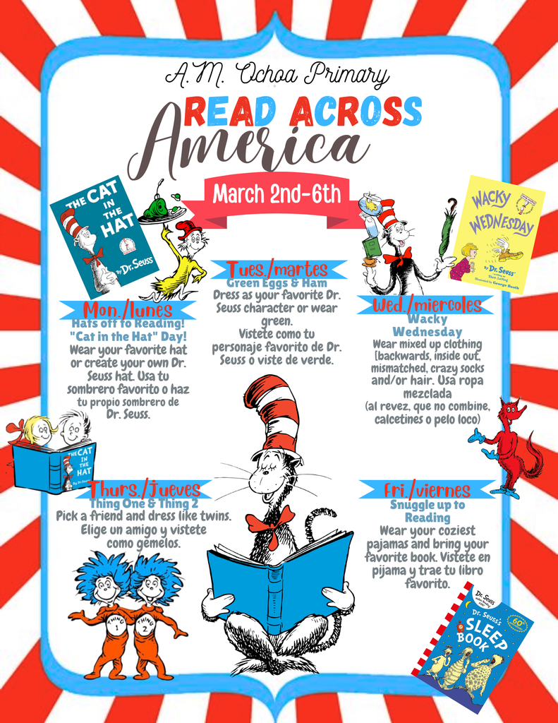 Read Across America March 2nd-6th