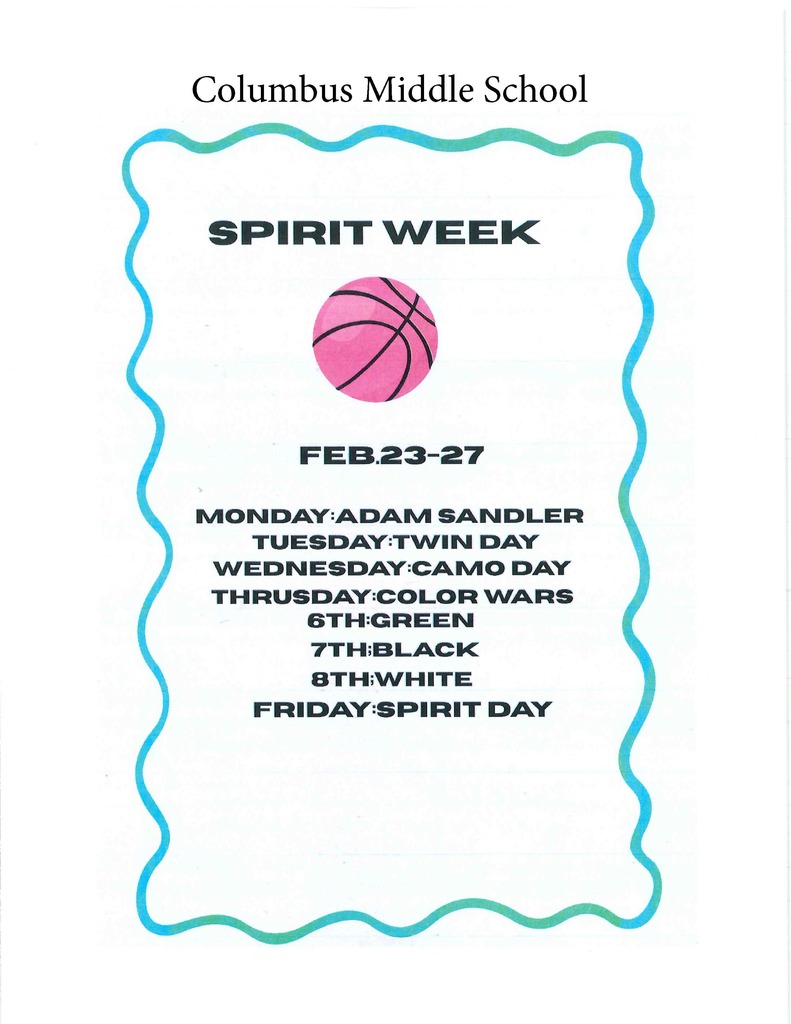 CMS Spirit Week Dress Up Days