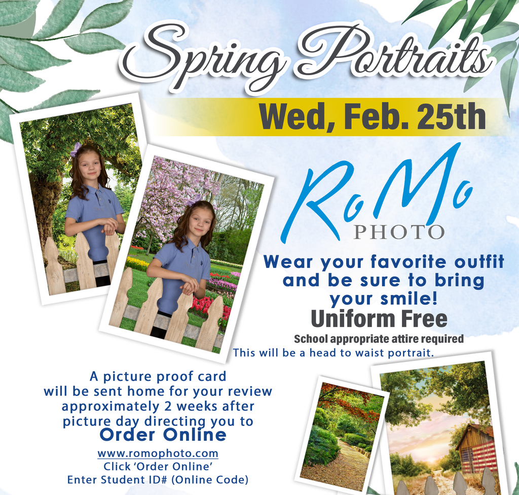 Spring Picture Day Information