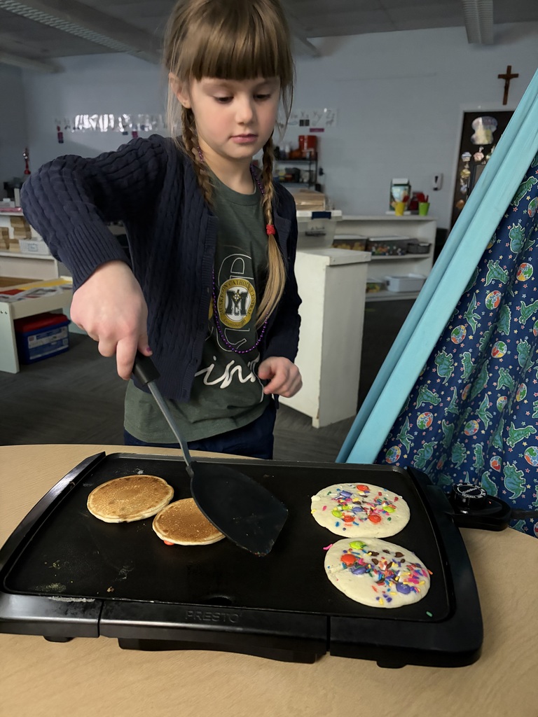 flipping pancakes
