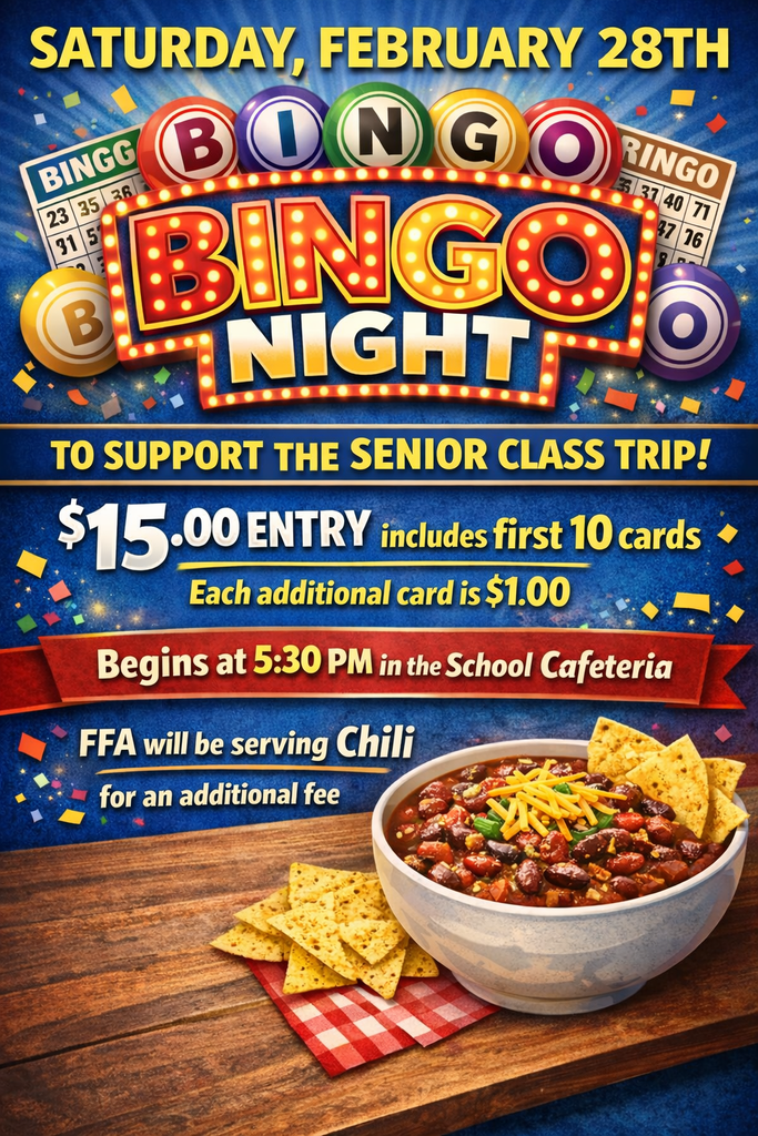 Senior Class Bingo