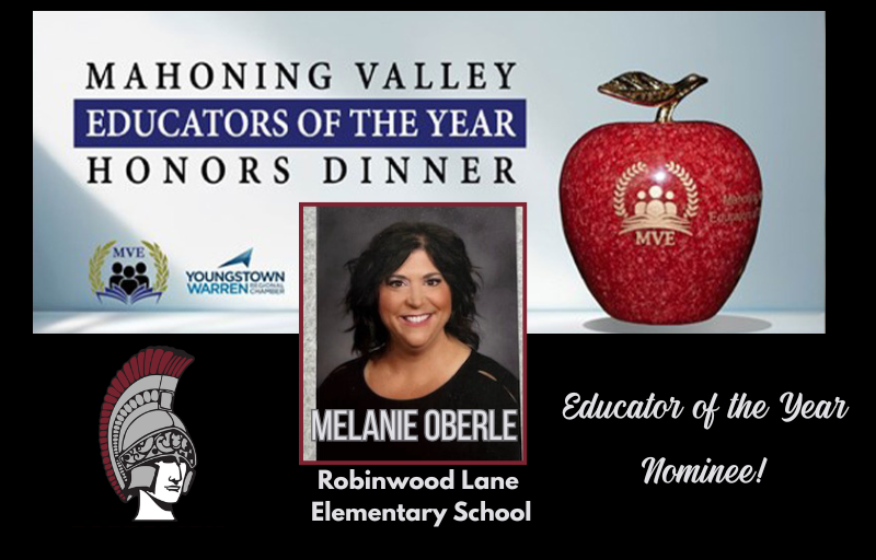 Robinwood Teacher Melanie Oberle is nominated for Mahoning Valley Educator of the Year 
