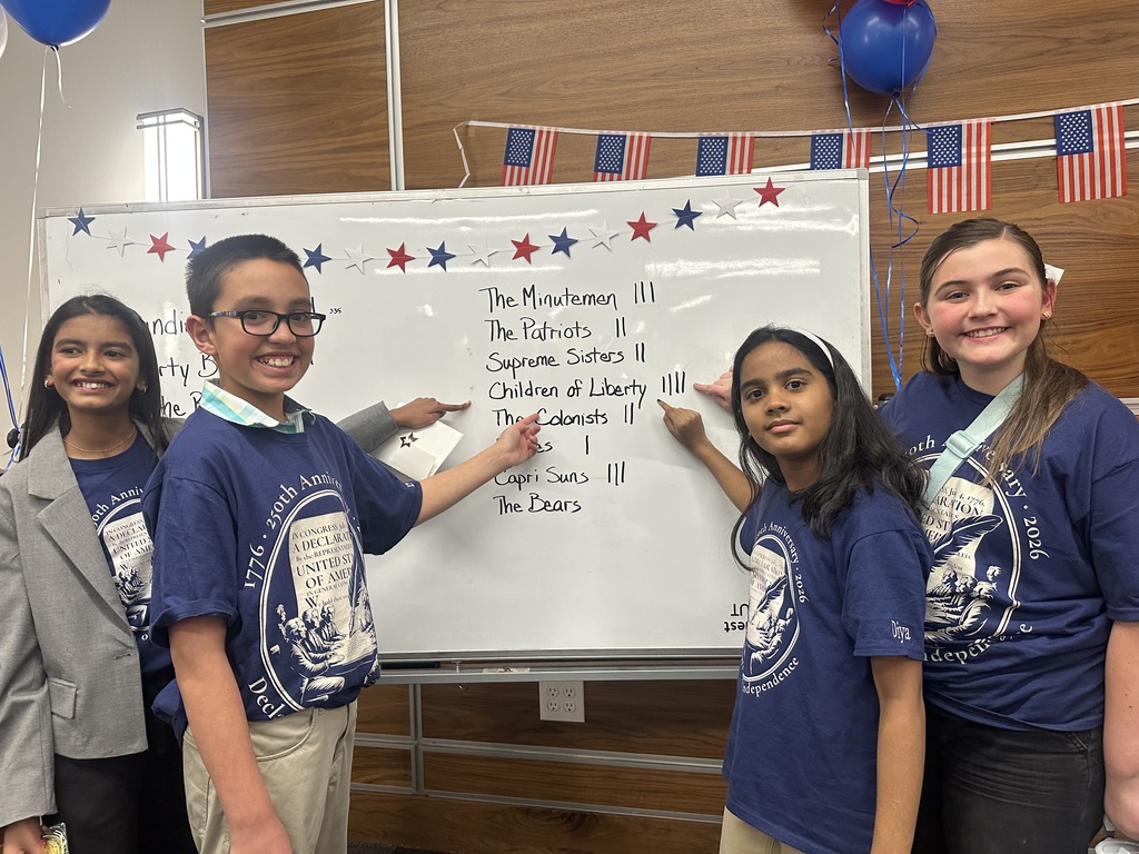 4 students who competed and won the competition bowl