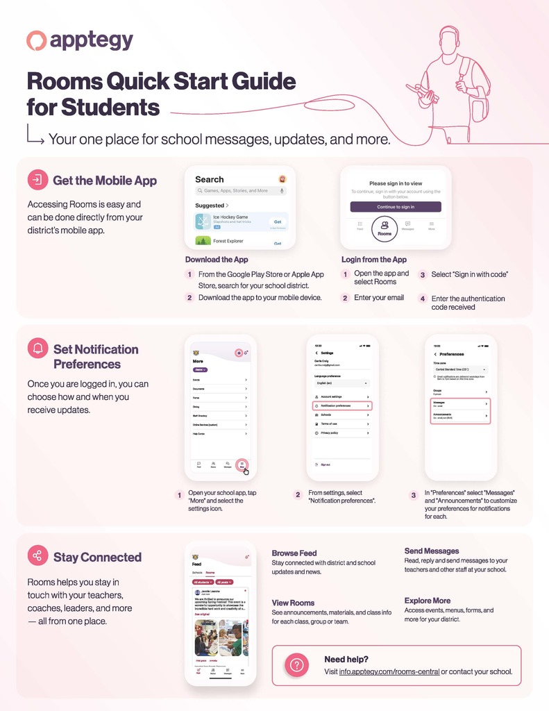 Rooms Quick Start Guide for Students