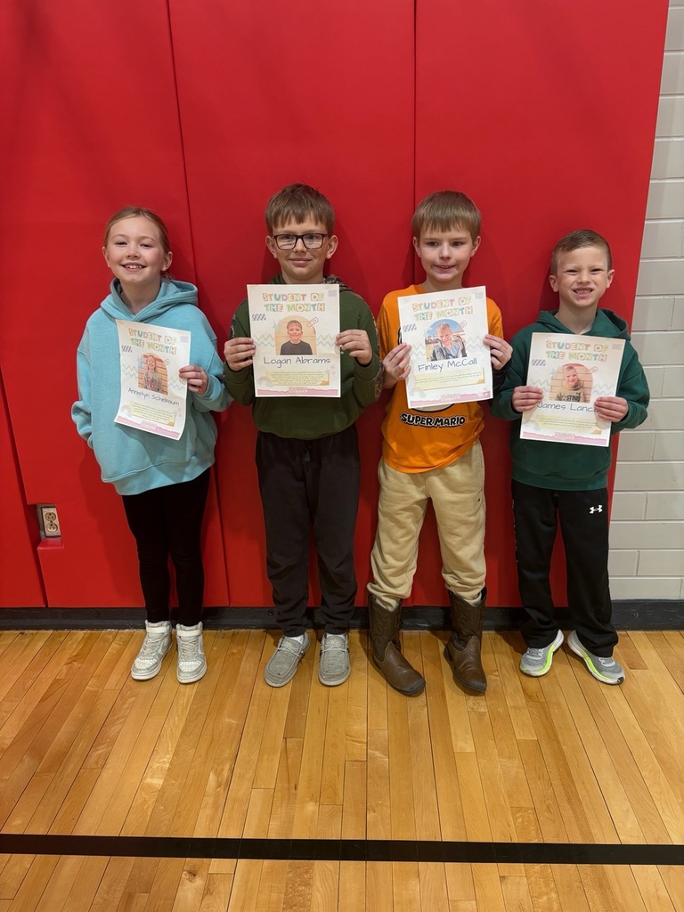 Elementary February StuCo Students of the Month