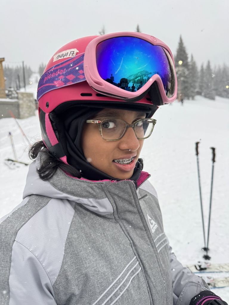 student image in the snow on slopes