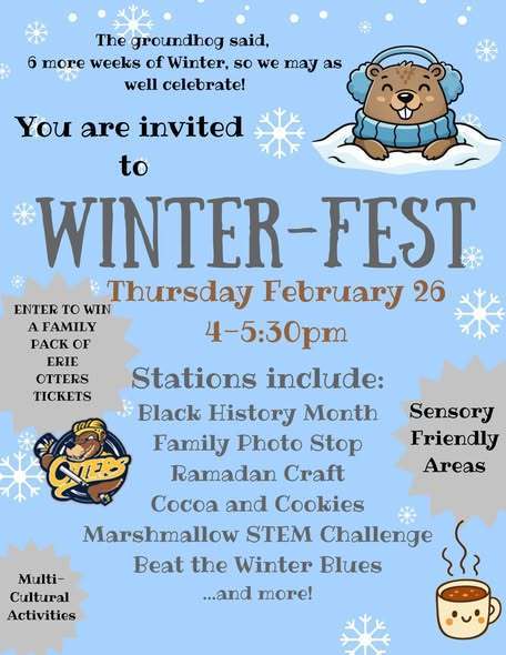 Winter fest flyer. 