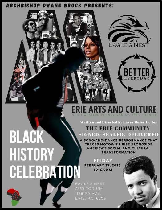 Black History Month Celebration Flyer. 