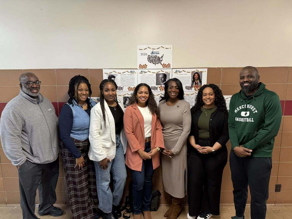 A photo of prominent African American guest speakers at Grover Cleveland.