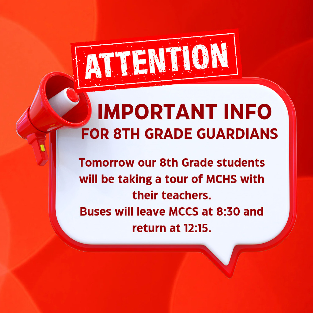 8th grade tour at MCHS