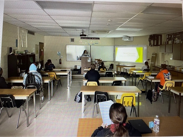 United Way investing in the future of our young adults through teaching real life skills about Tax Preparation and Auto Insurance to a class at Watson Chapel High School.