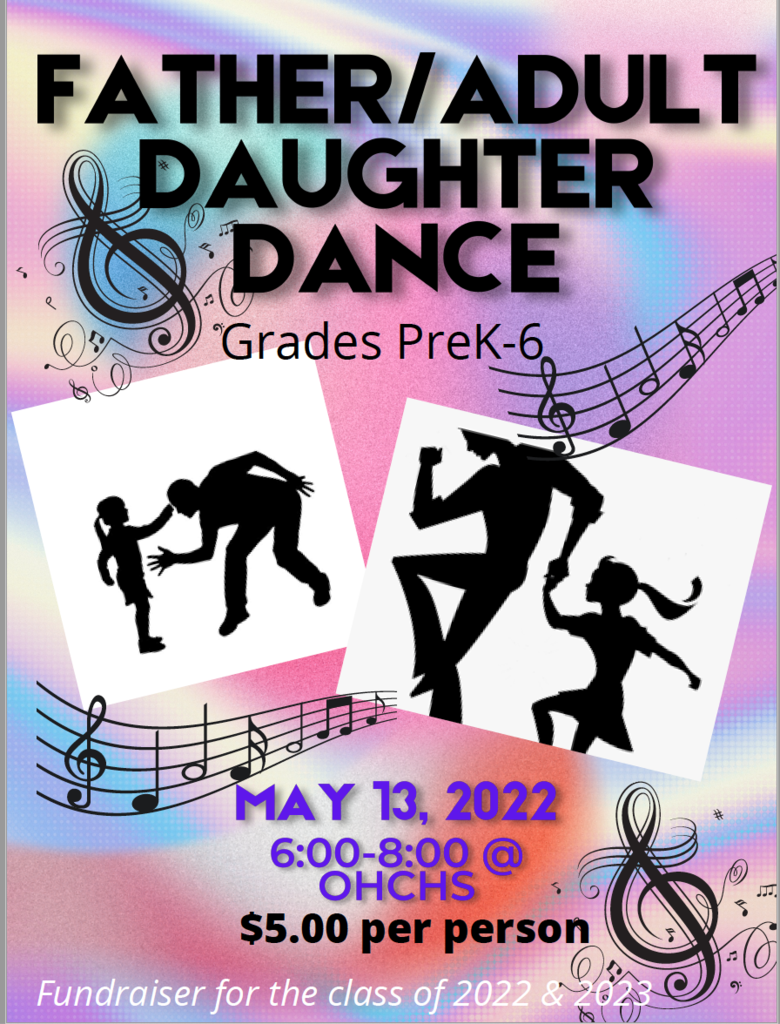 Father/Adult Daughter Dance Flyer