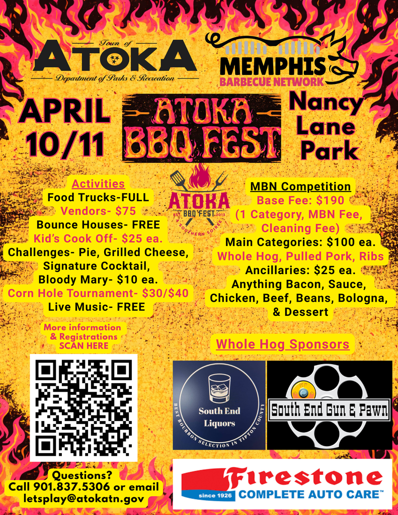 Atoka BBQ Fest Event Flyer