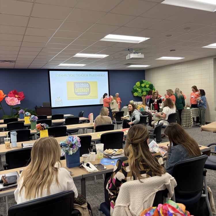 teachers at literacy conference 