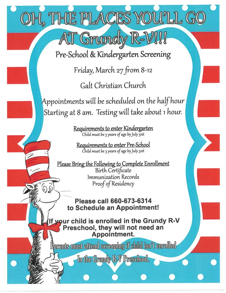 PK/K screening flyer