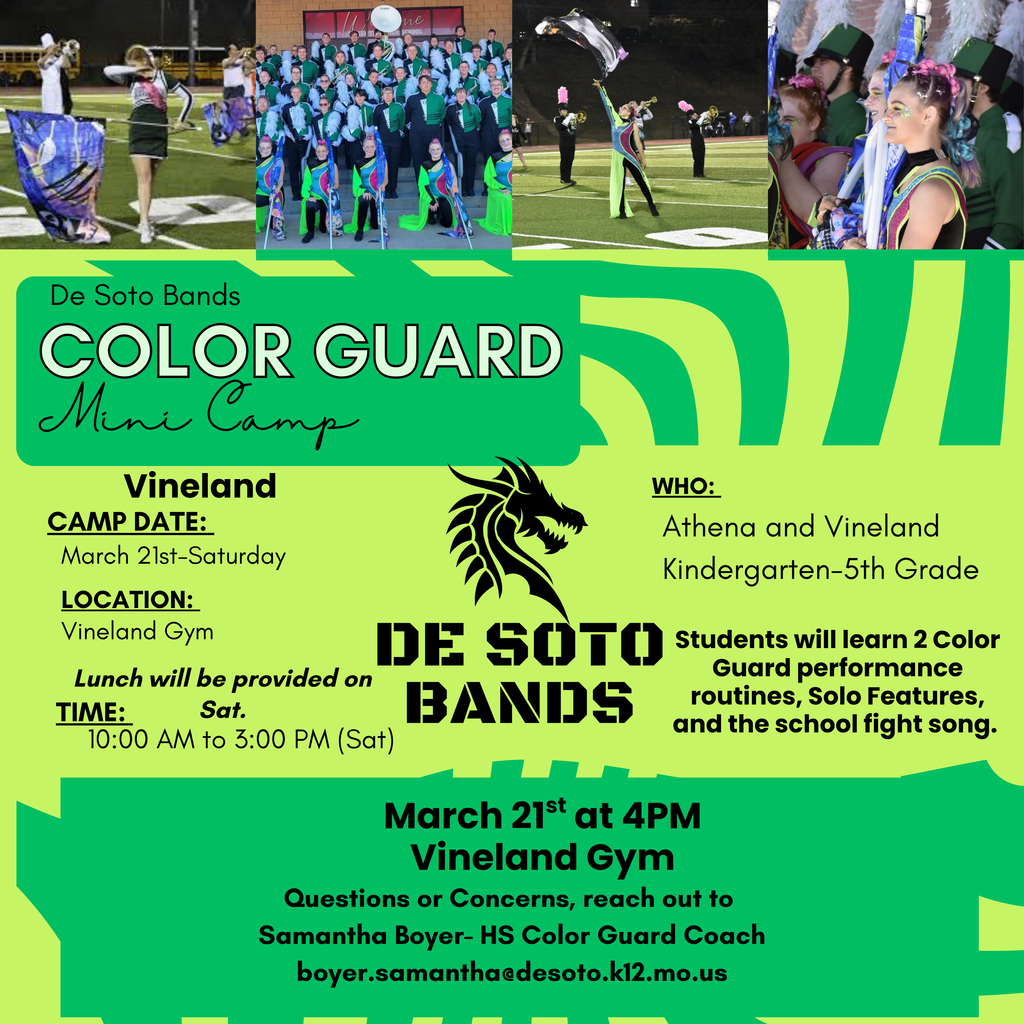 Color Guard Mini Camp Flyer