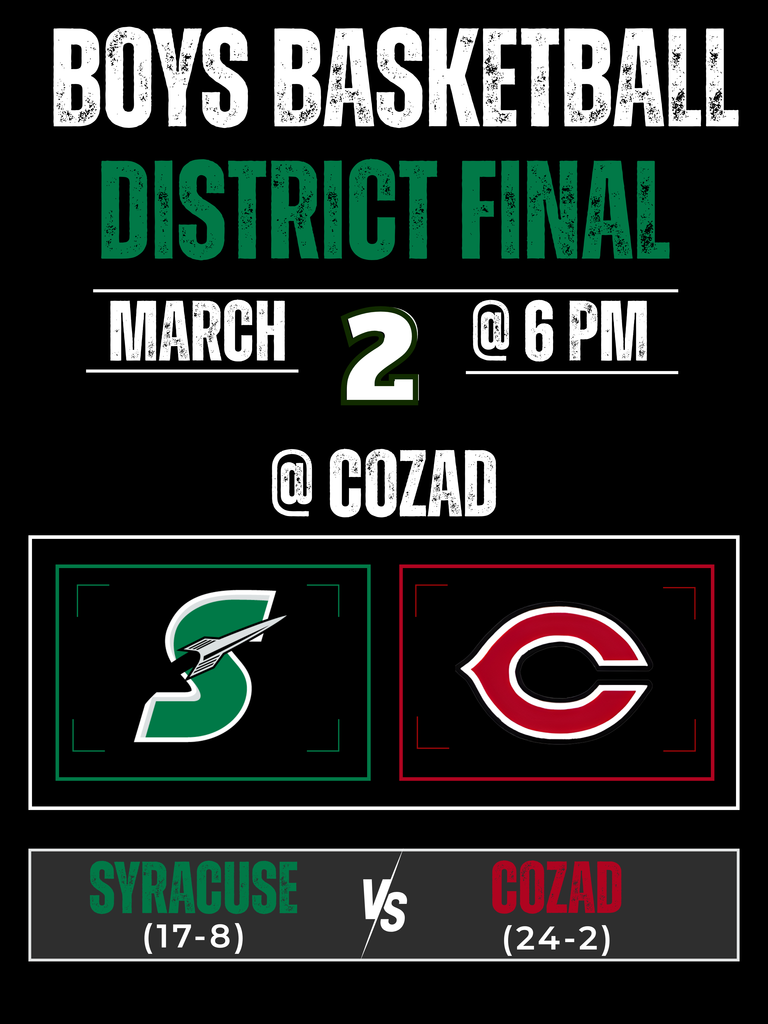 High School Boys Basketball District Final 