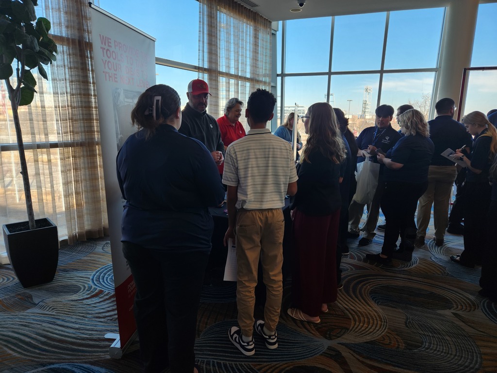 JAG Students interacting with employers learning about future career opportunities