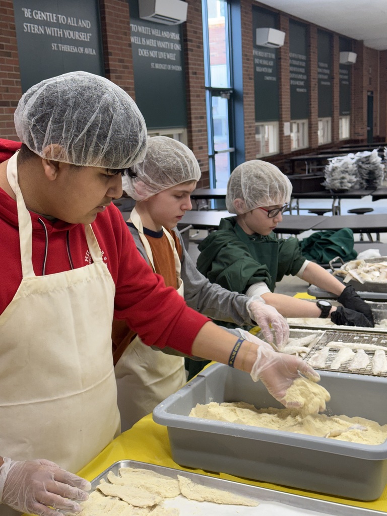 Preparing the fish filets