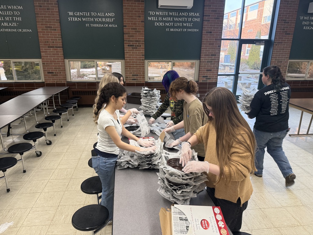 Getting baskets ready
