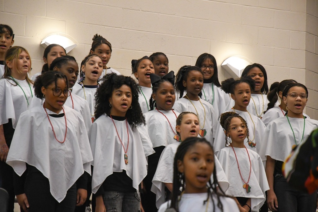 student choir singing