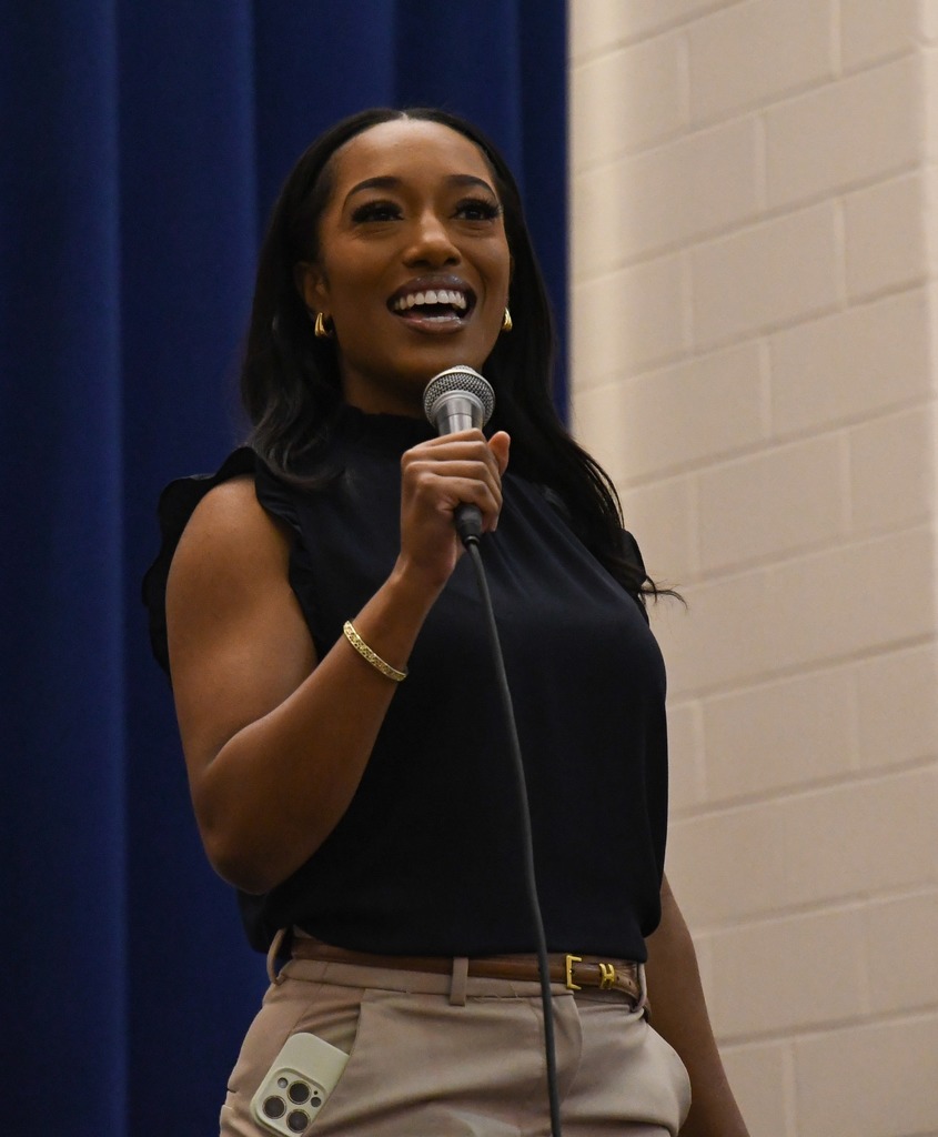 guest speaker smiling