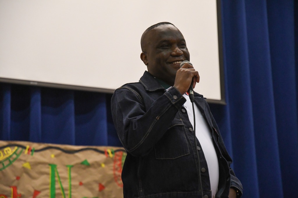 guest speaker smiling