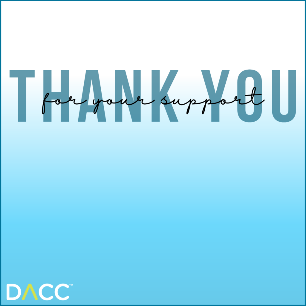 Thank you for your support