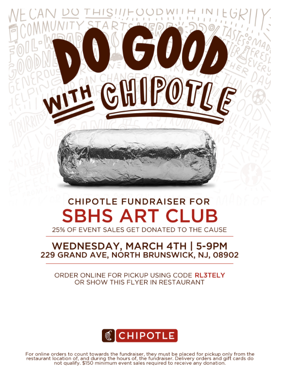 Chipotle Fundraiser Flyer
