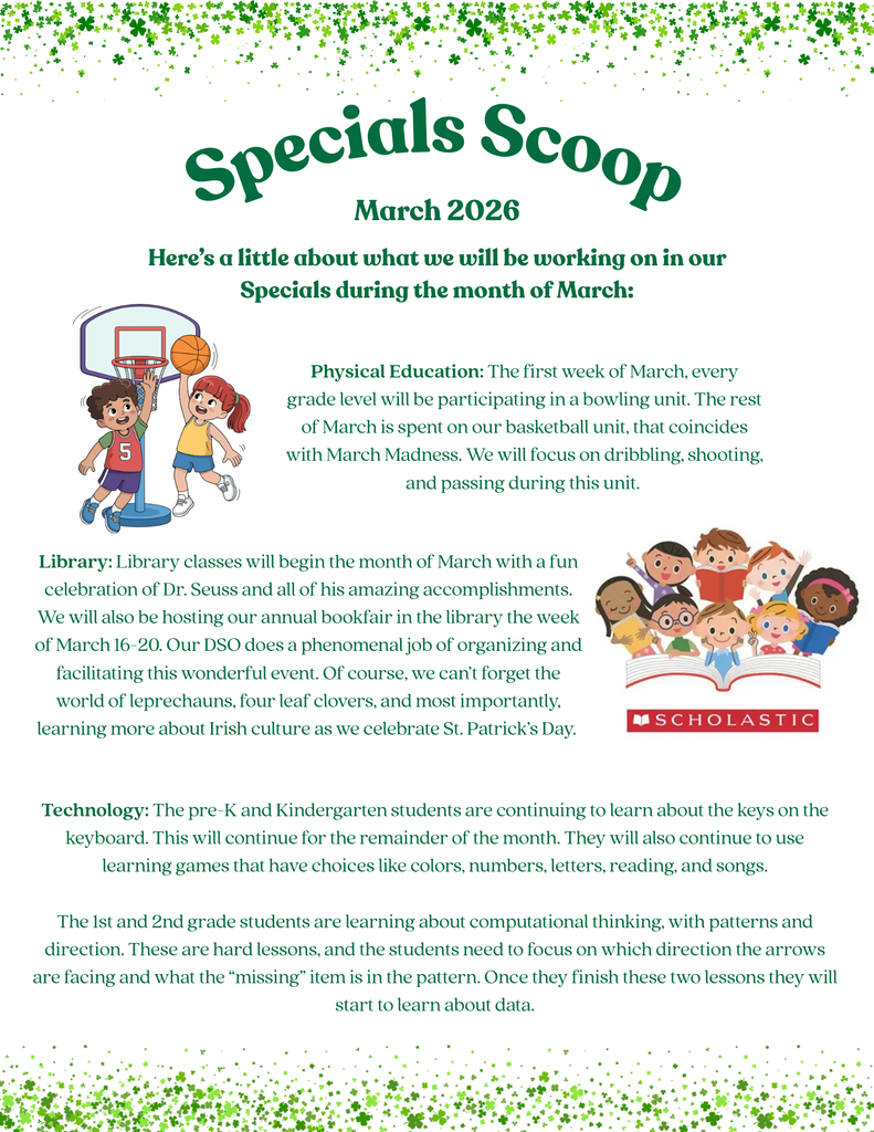 March Specials flyer