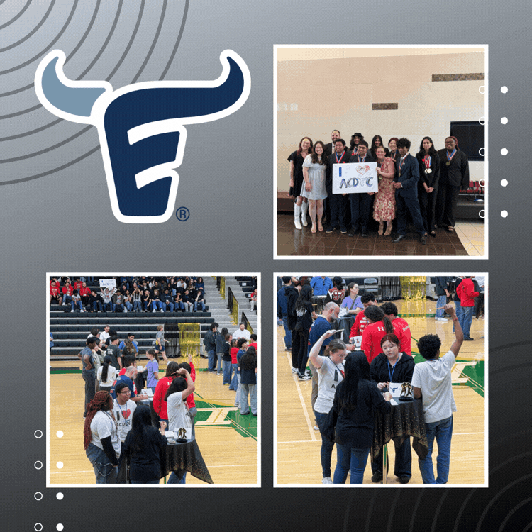 Pictures of Emerson AcDec students participating in State Tournament.