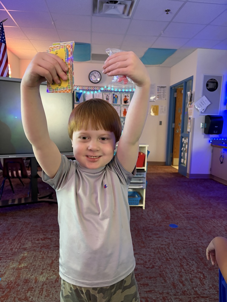 Charlie was able to count his money today and had enough to earn a prize!