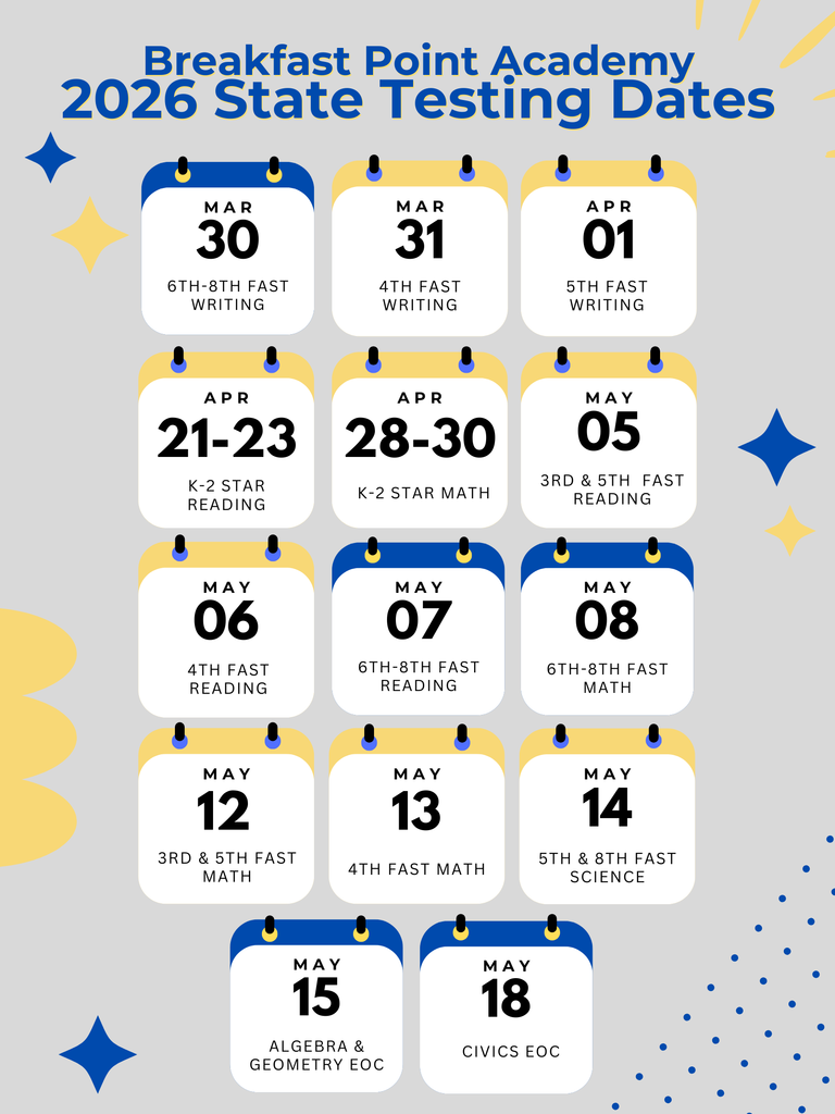 BPA: State Testing Dates