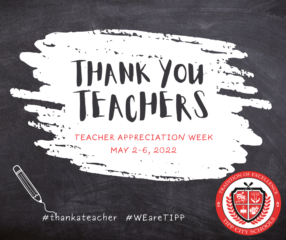 Thank you teachers.  Teacher appreciation week.