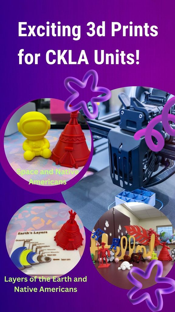 Exciting 3d Prints for CKLA Units!