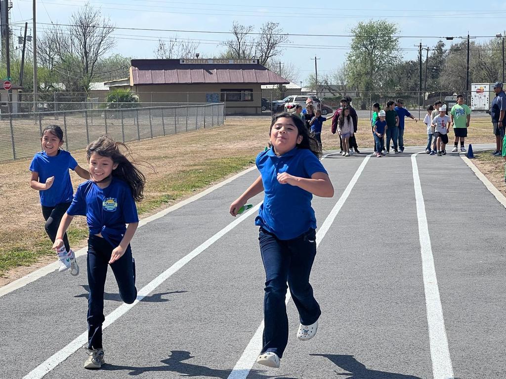 Athletes training track & field