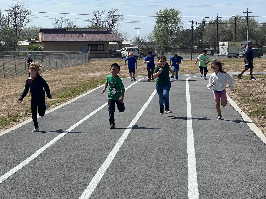 Athletes training track & field