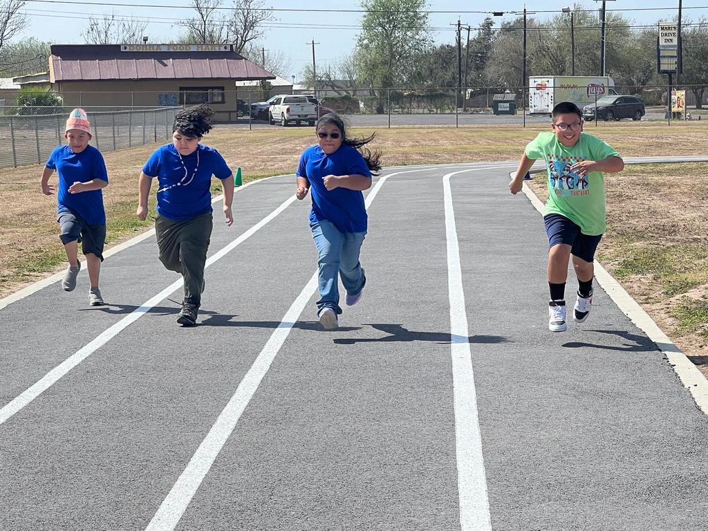 Athletes training track & field