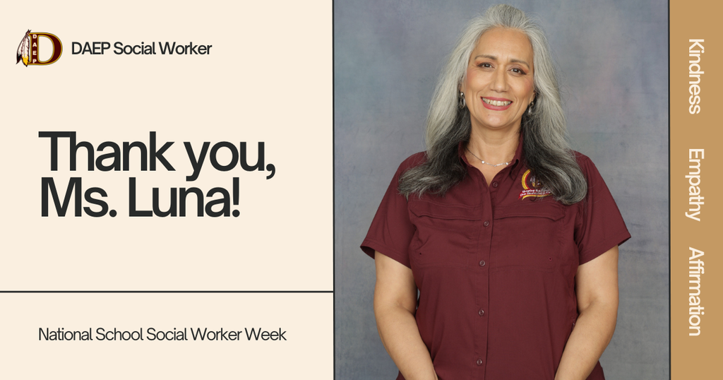 National School Social Worker Week Poster and Photo of Ms. Luna