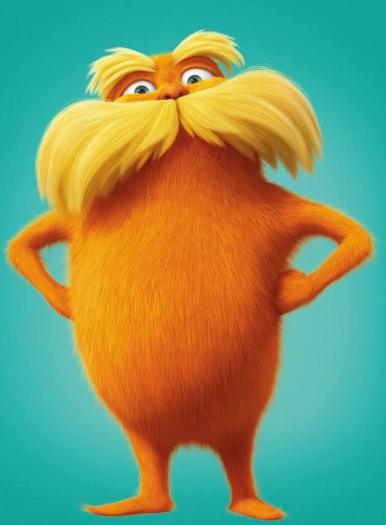 An orange fluffy character with a big yellow mustache from Horton Hears a Who.