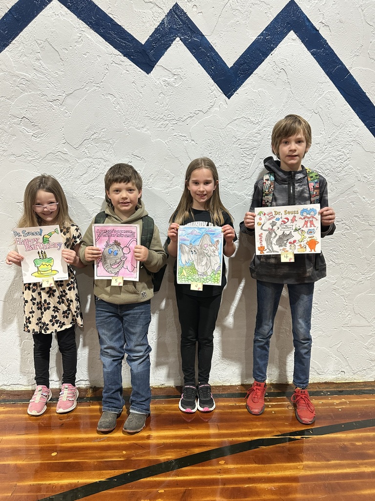Coloring contest winners