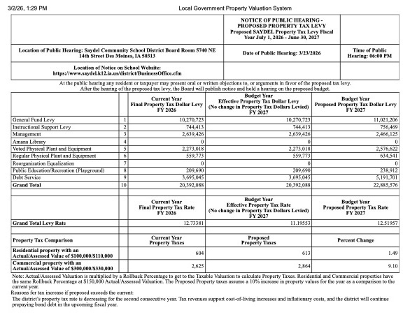 2026 Taxpayer Statement
