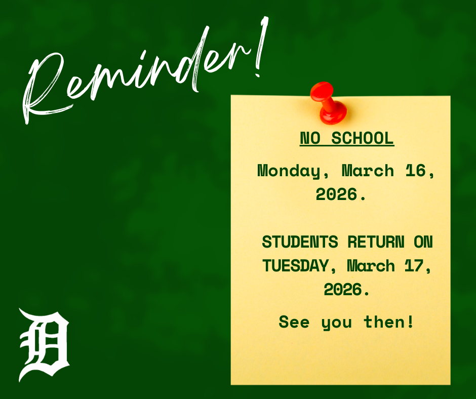 Reminder flyer.