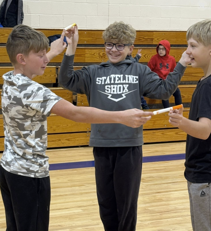 All Together Now! 💙💛💚❤️ Today our Houses kicked off with an assembly full of teamwork, laughter, and just a little bit of strategy! Students competed in a race across the gym, but there was a catch! Each team had to get every member from one end to the other while staying connected using only one finger and a marker. No breaking the chain! It was the perfect way to launch our March Character Strong focus: Collaboration. Students quickly learned that success wasn’t about speed alone — it was about communication, patience, encouragement, and working together toward a common goal. These schoolwide assemblies are powerful for our students and our staff. While students build relationships and school spirit, our teachers gain valuable time to collaborate and dive into data to better support every learner. We are stronger when we work together. 💪 #AllTogetherNow #CharacterStrong #Collaboration #HousePride