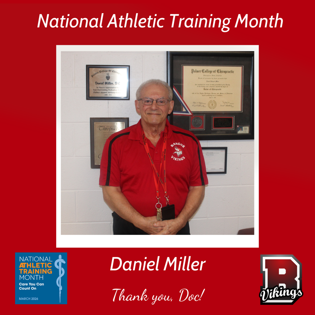 Red image with picture in center. 