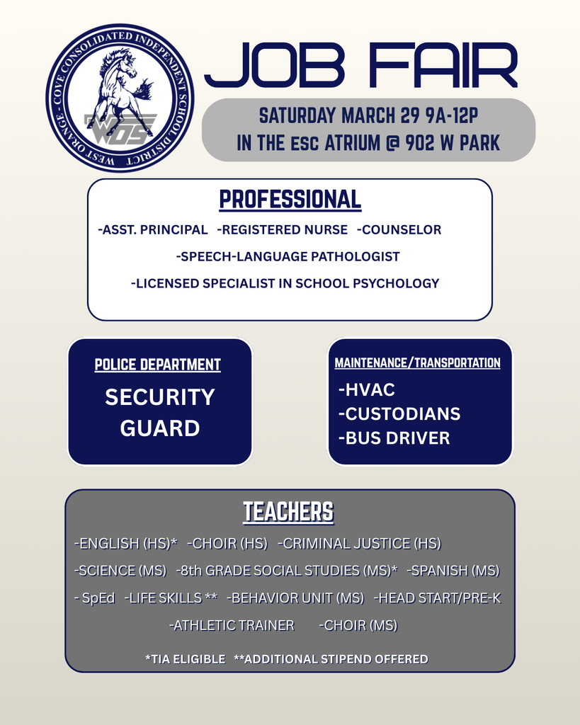 WOCCISD Job Fair