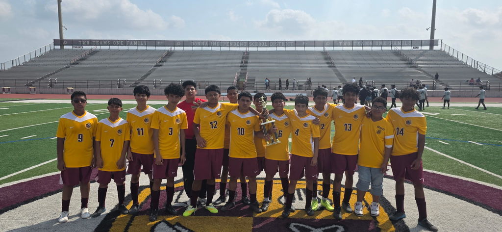 Sauceda Tournament win- 8th grade soccer boys