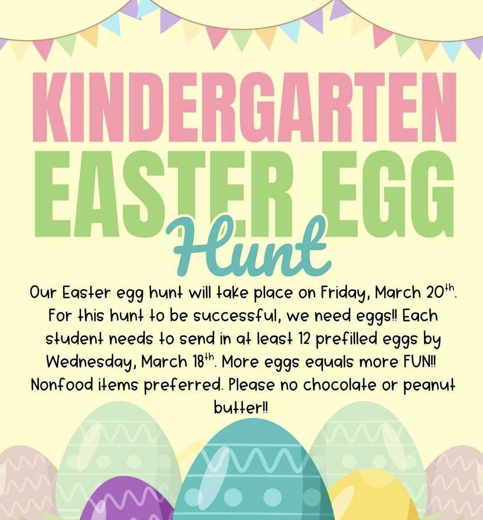 BVE Kindergarten Easter Egg Hunt
