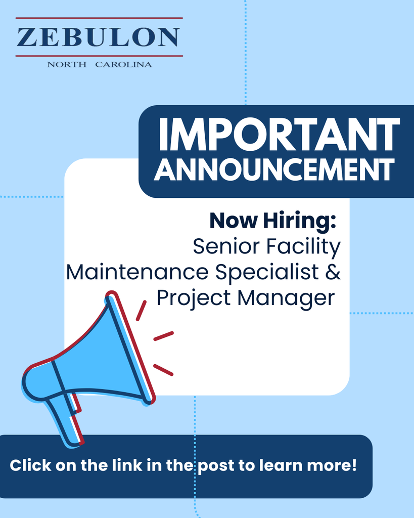 job posting for the town of zebulon