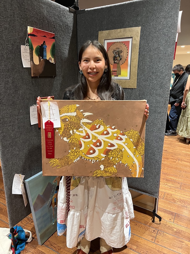 Horned toad painting 